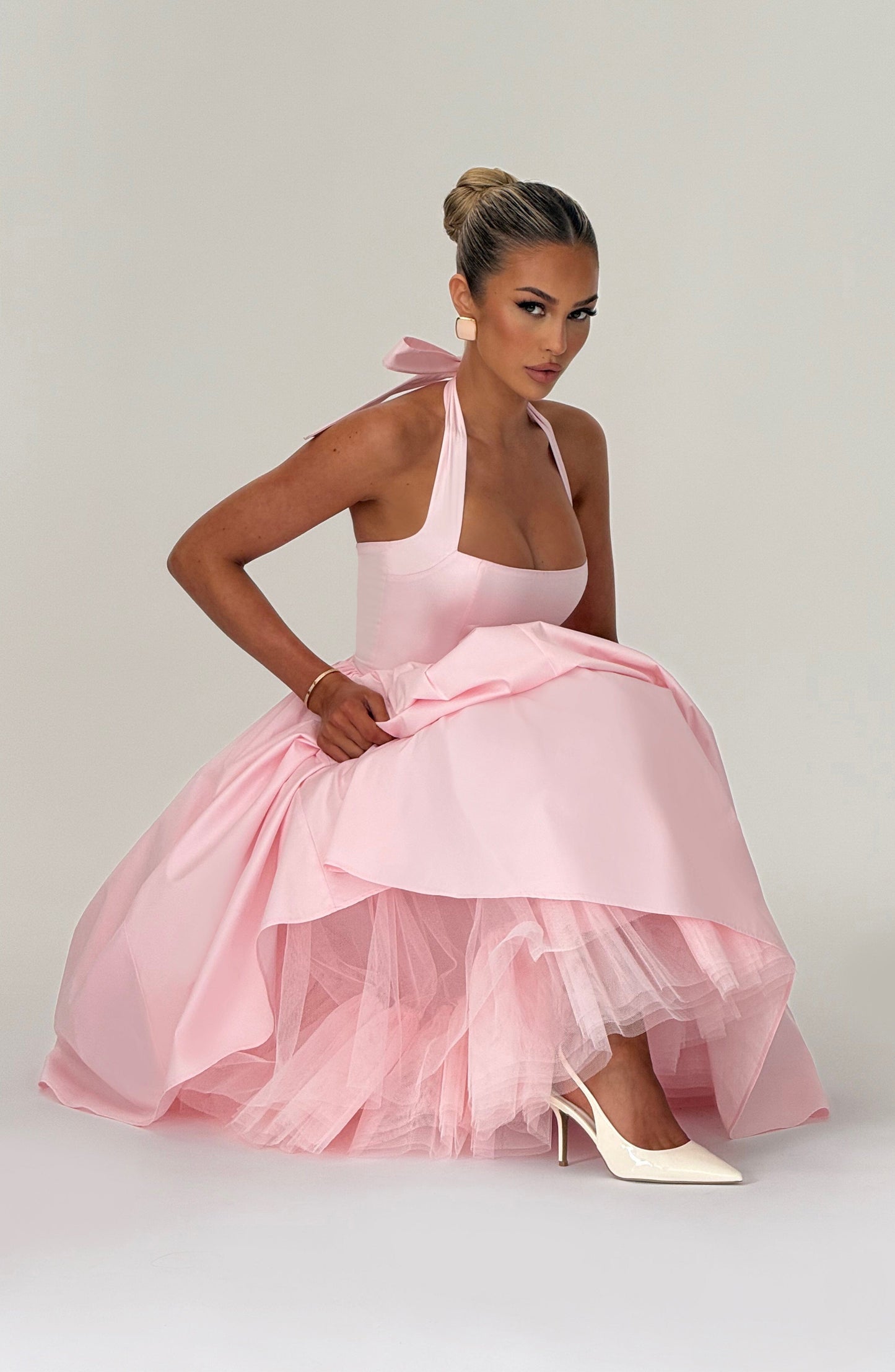 Vestito Cressida Midi Rosa