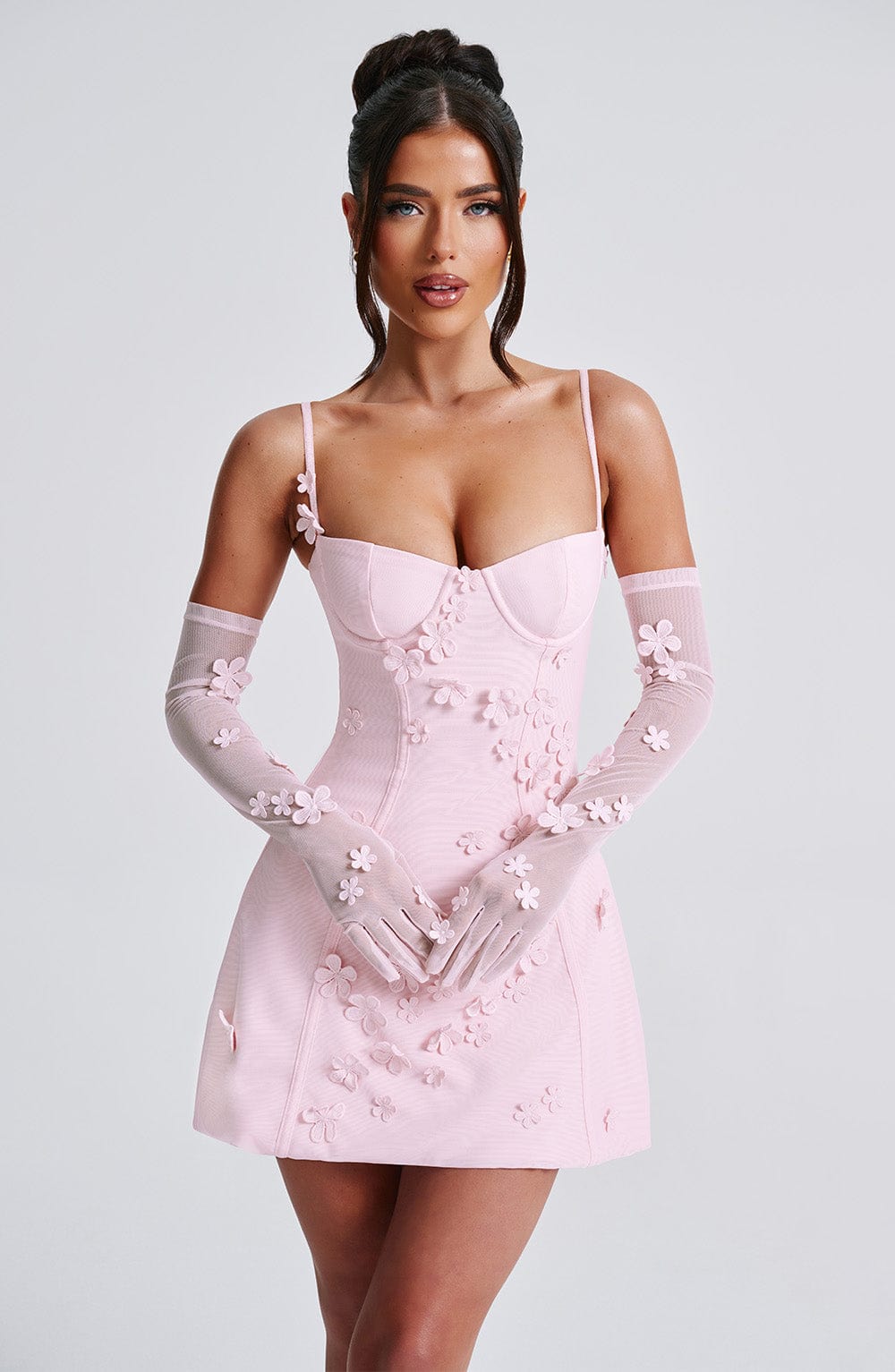 Abito da donna in mesh rosa