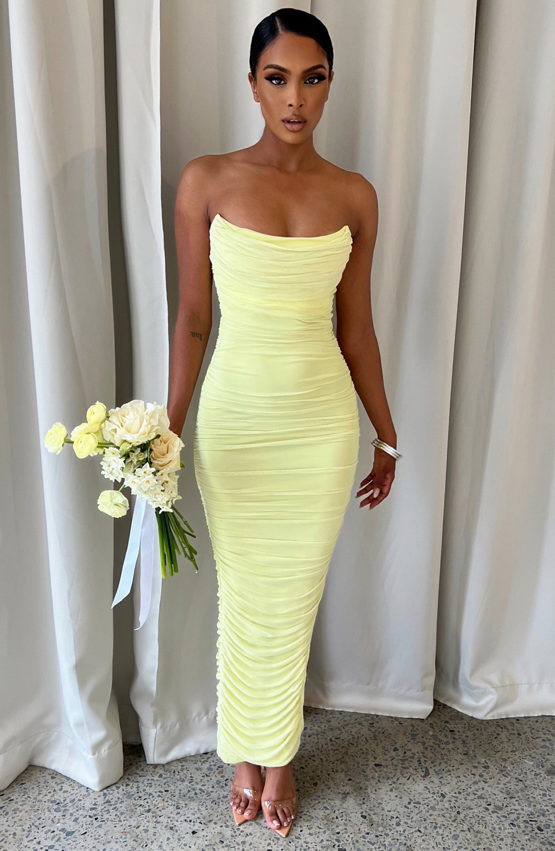 Abito Demi Maxi Verde Lime