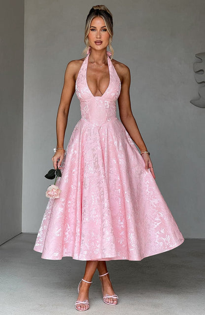 Abito Effie Midi Rosa