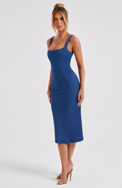 Vestito Midi Blu Scuro