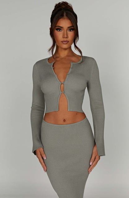 Maglia Elia Khaki Donna