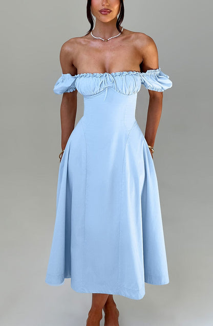 Abito Midi Blu Donna