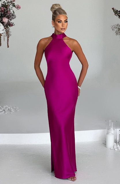 Vestito Maxi Rosa Caldo