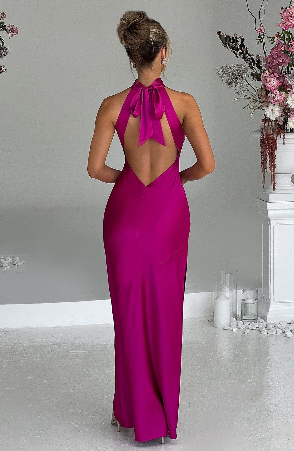 Vestito Maxi Rosa Caldo