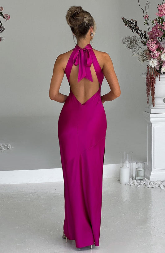 Vestito Maxi Rosa Caldo