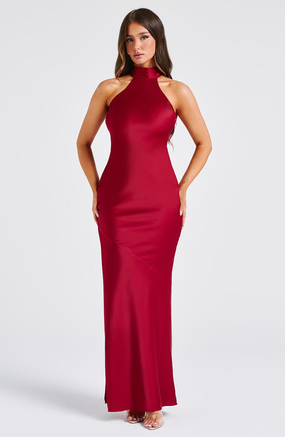 Vestito Etta Maxi Vino Donna