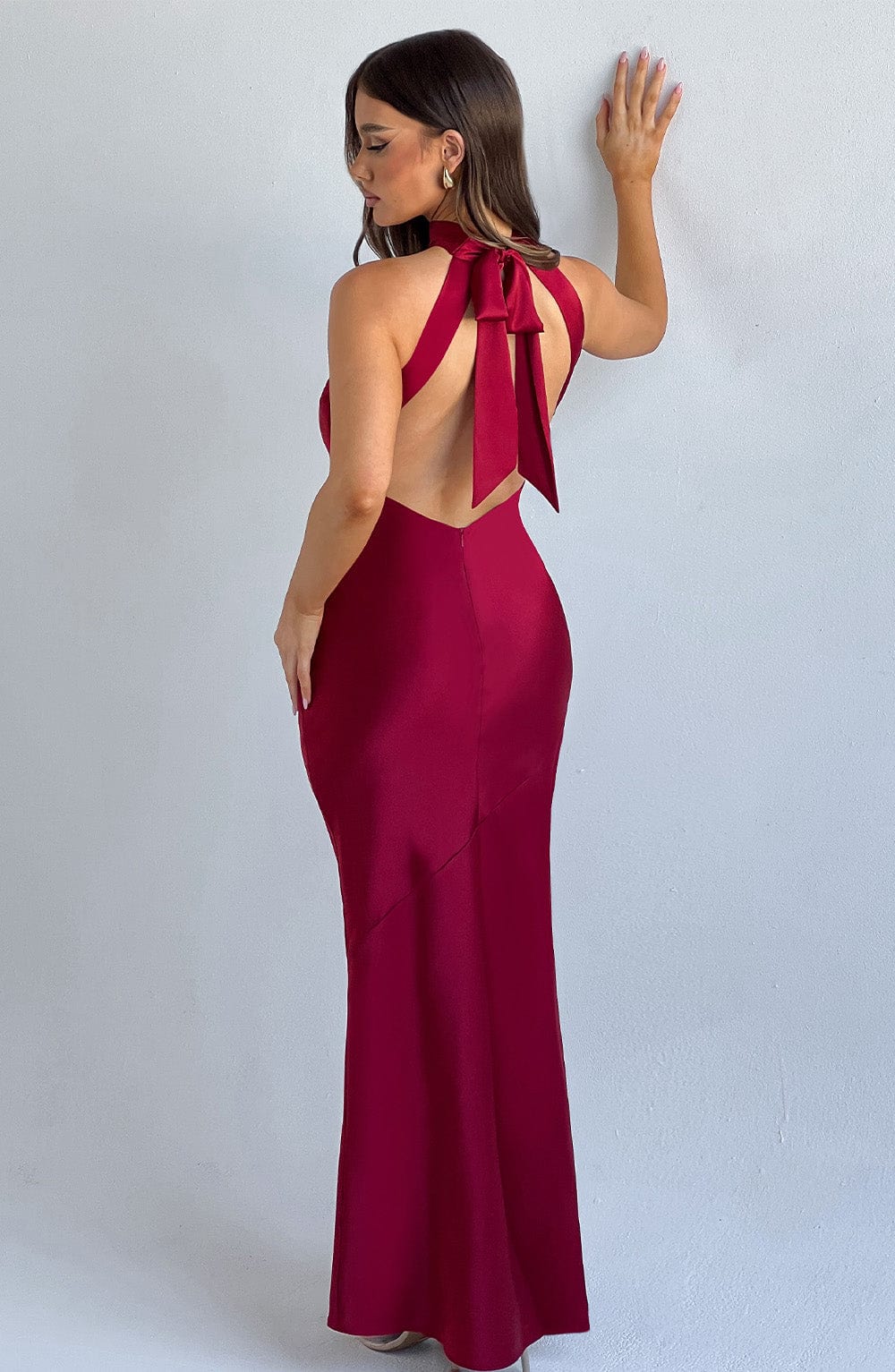 Vestito Etta Maxi Vino Donna