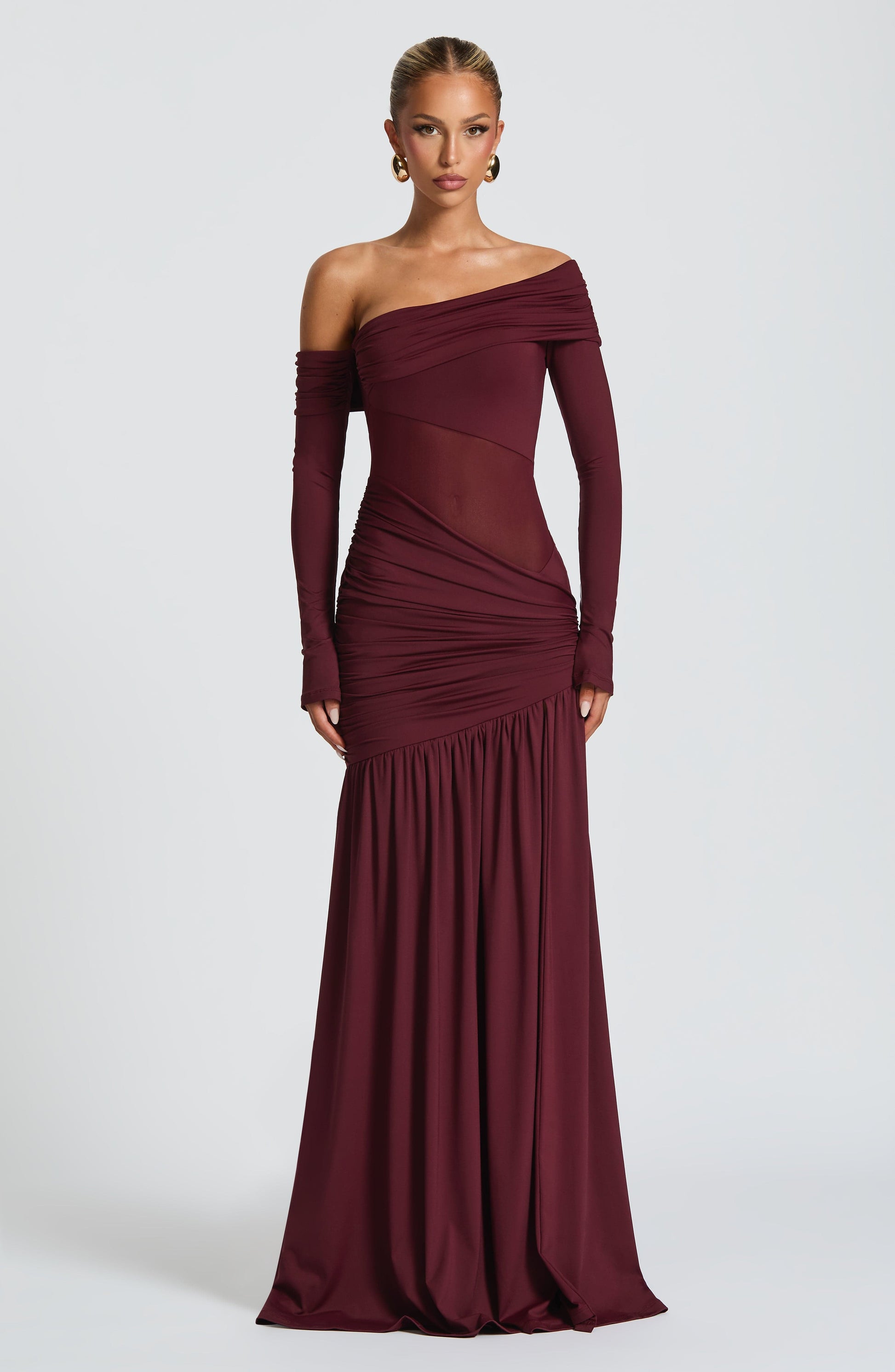 Abito Maxi Ettalie Cherry Lacquer