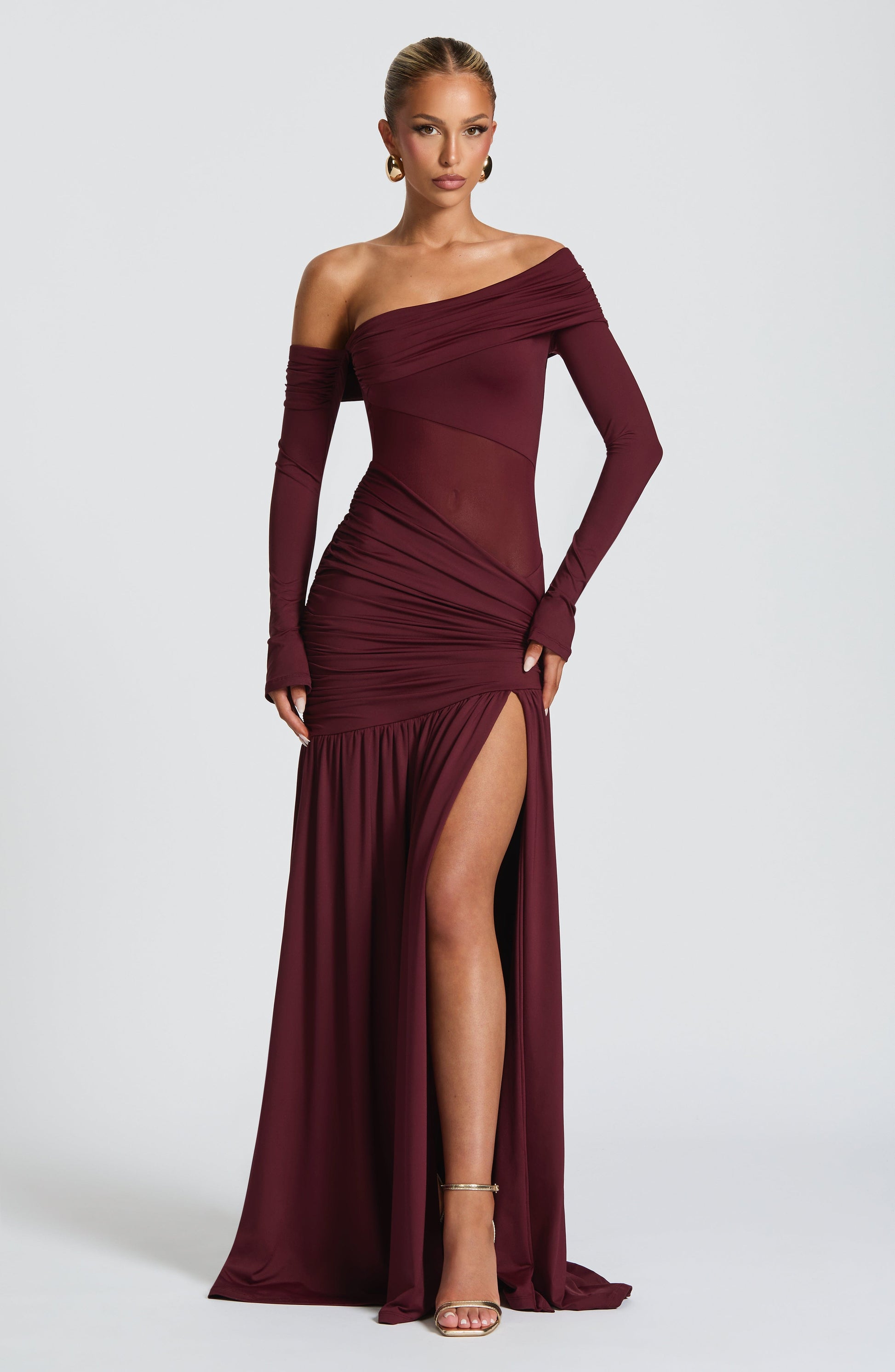 Abito Maxi Ettalie Cherry Lacquer