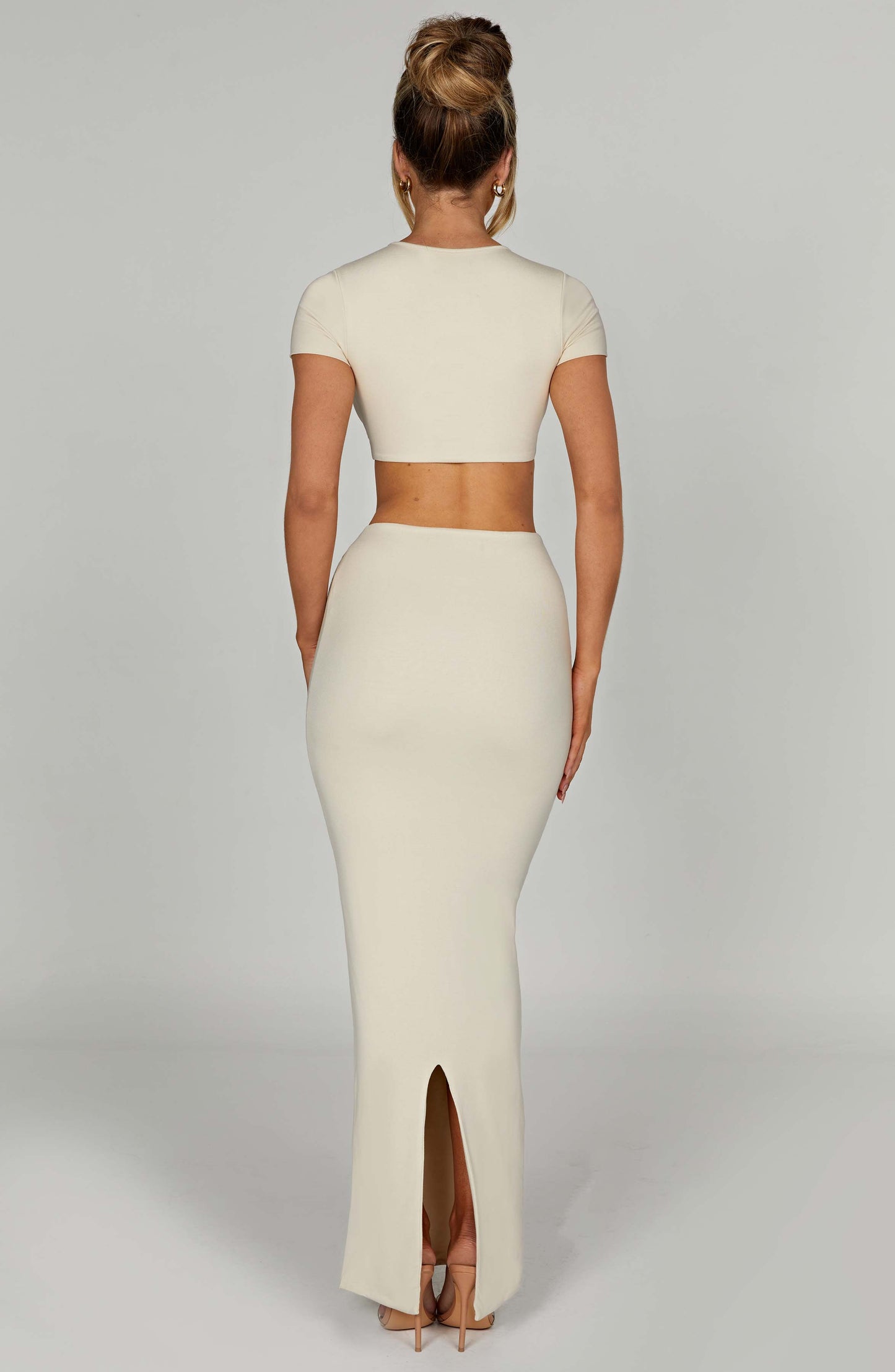 Top Cream Moda Donna