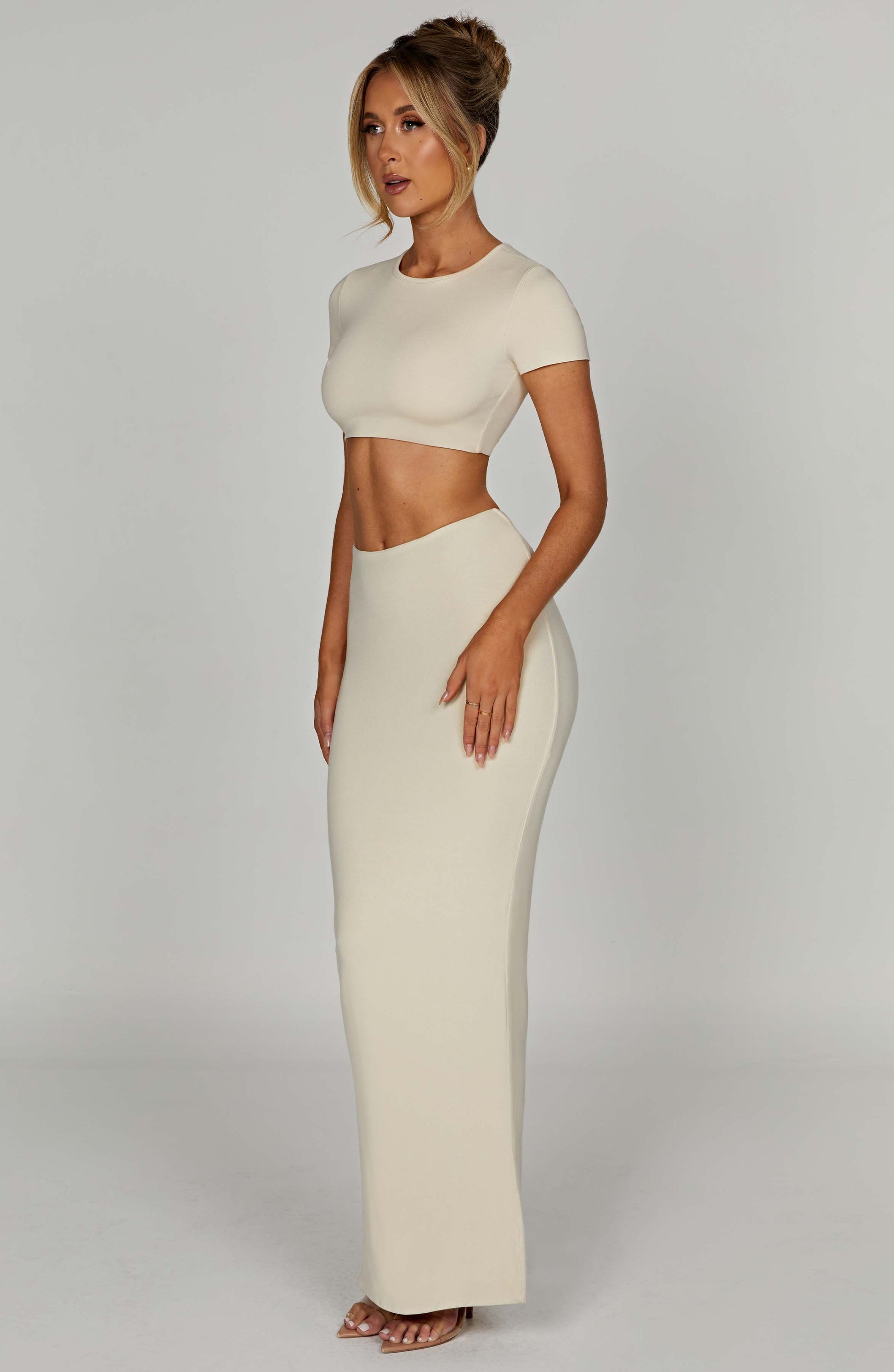 Top Cream Moda Donna
