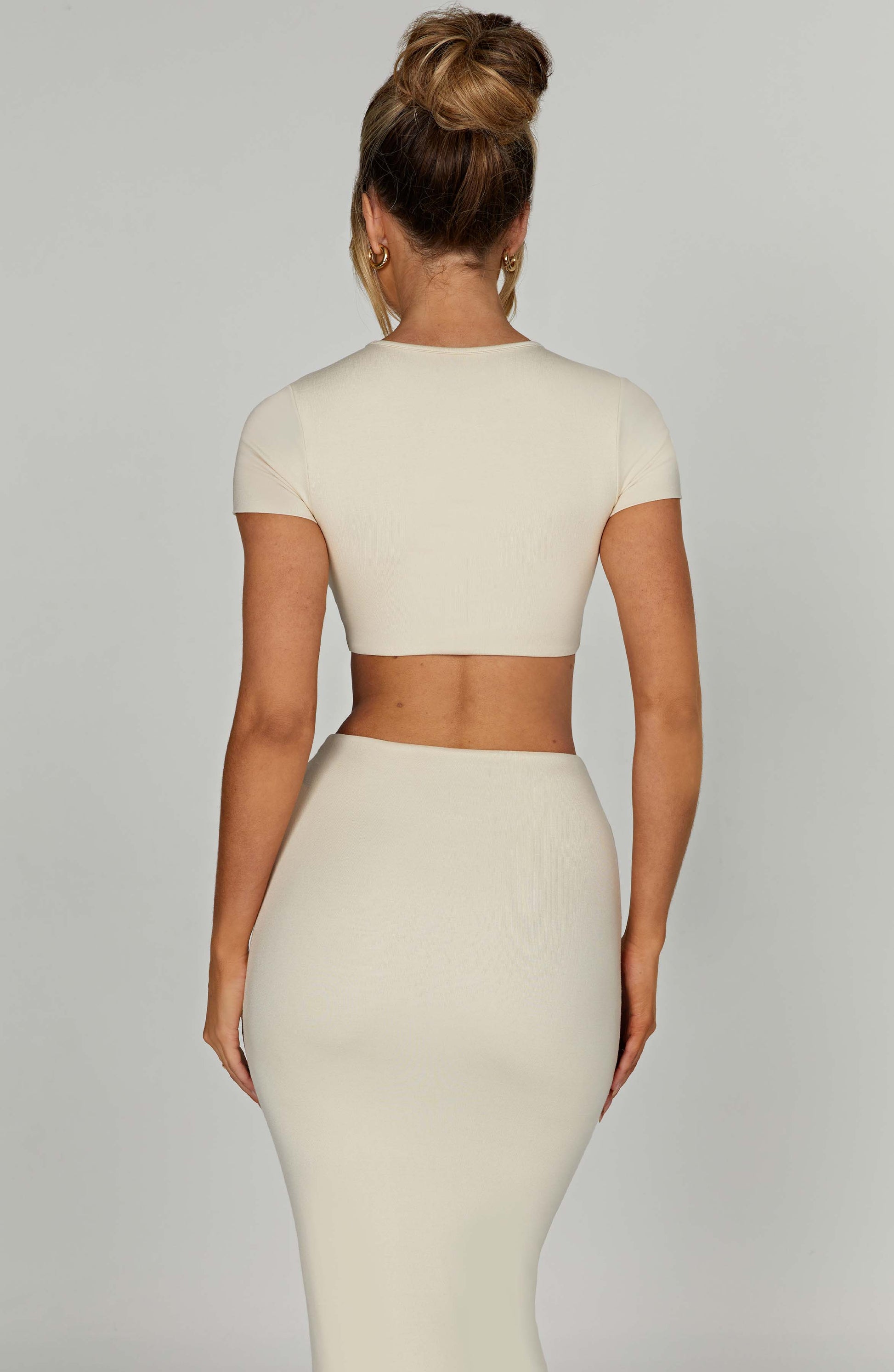 Top Cream Moda Donna
