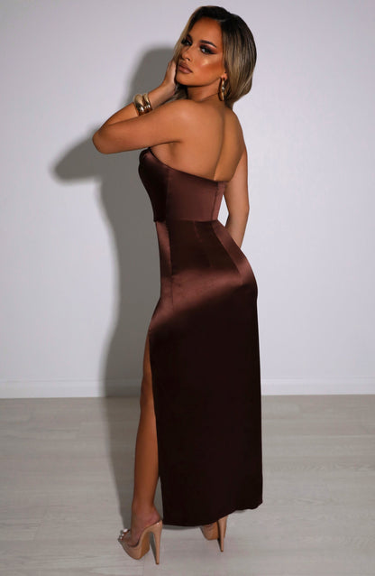 Abito Maxi Everly Cioccolato