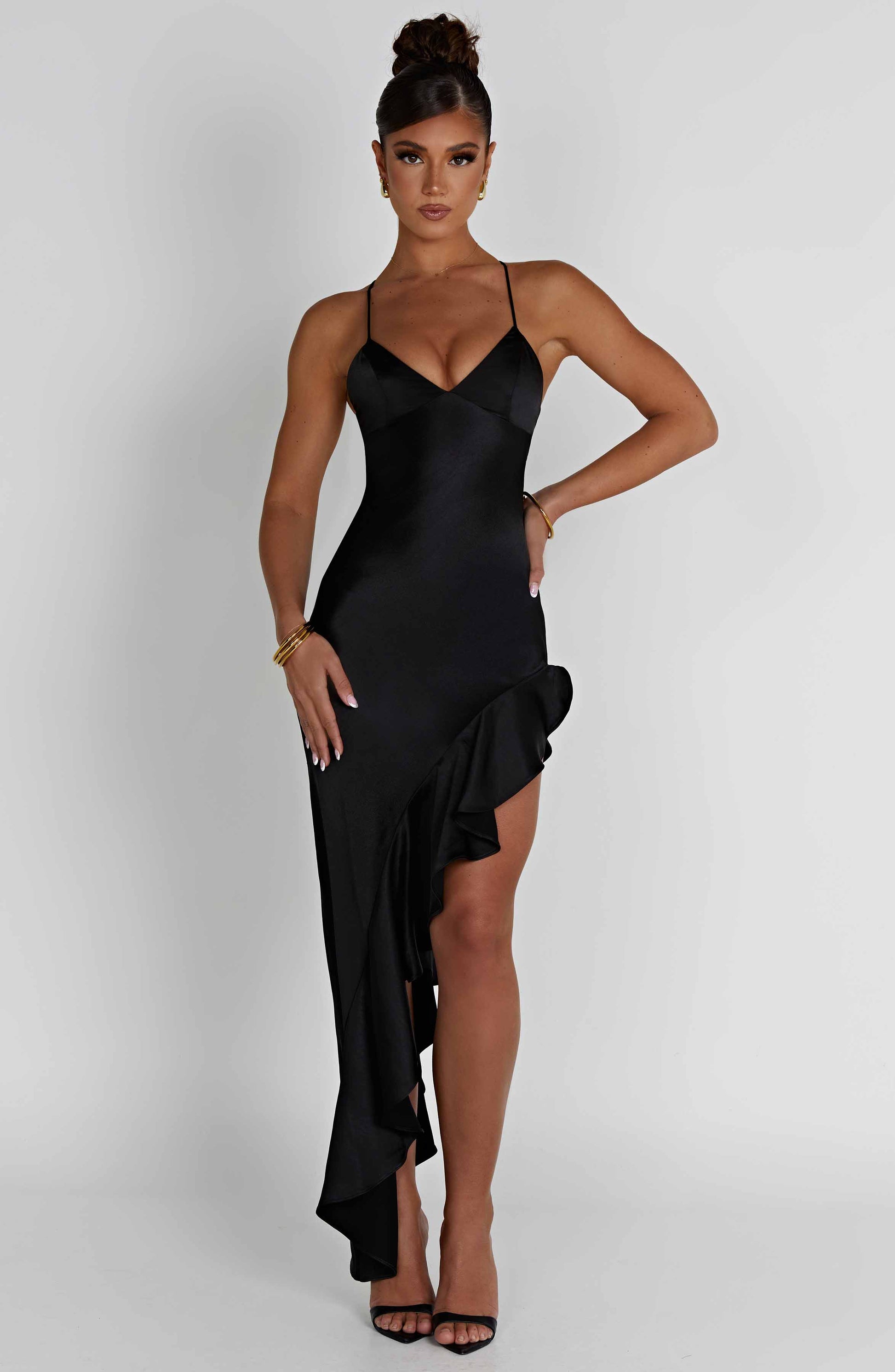 Vestito Flora Midi Nero