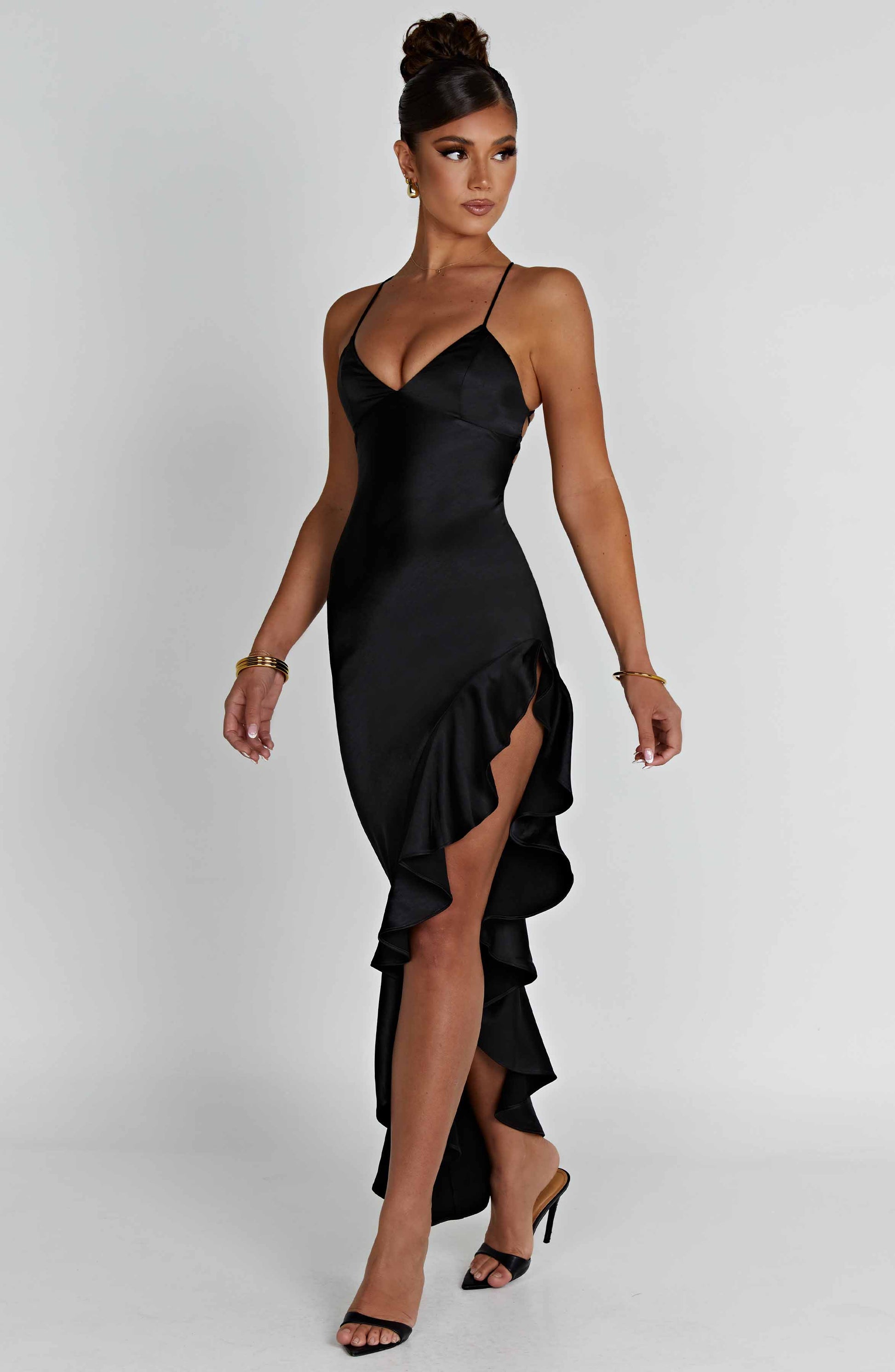 Vestito Flora Midi Nero