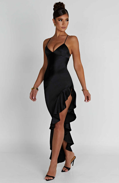 Vestito Flora Midi Nero