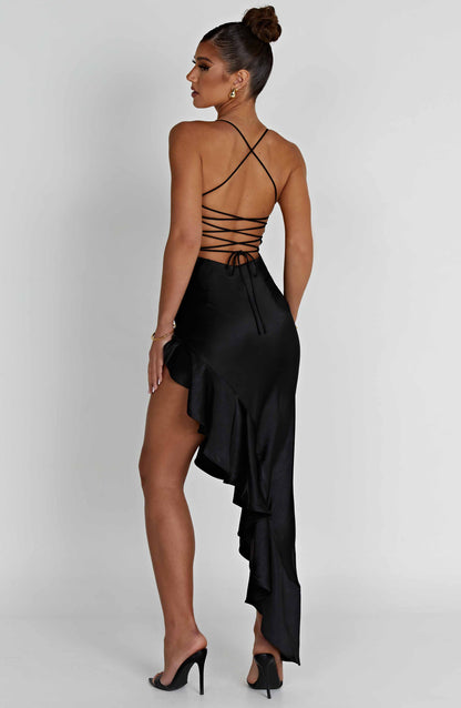 Vestito Flora Midi Nero