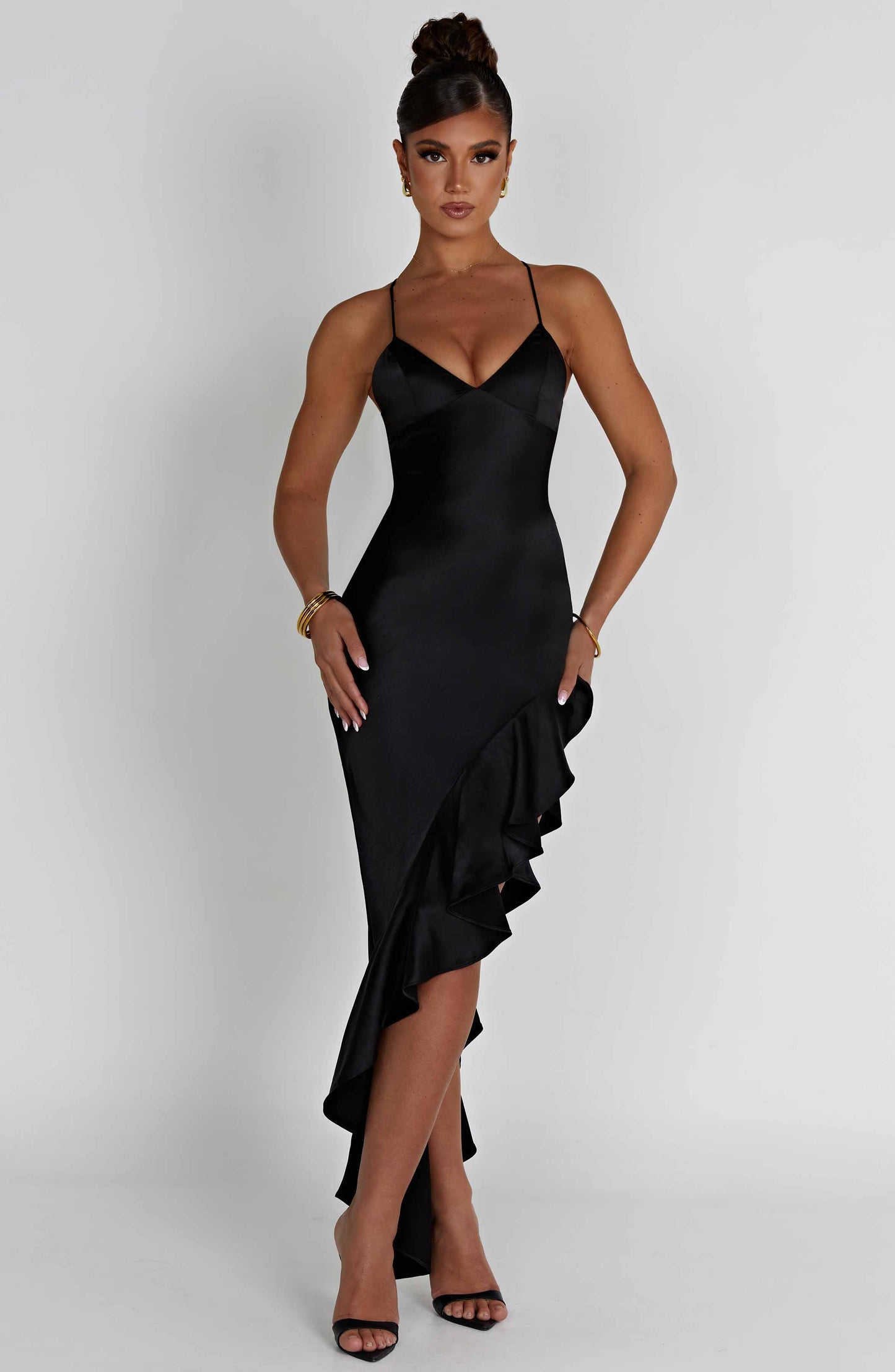 Vestito Flora Midi Nero