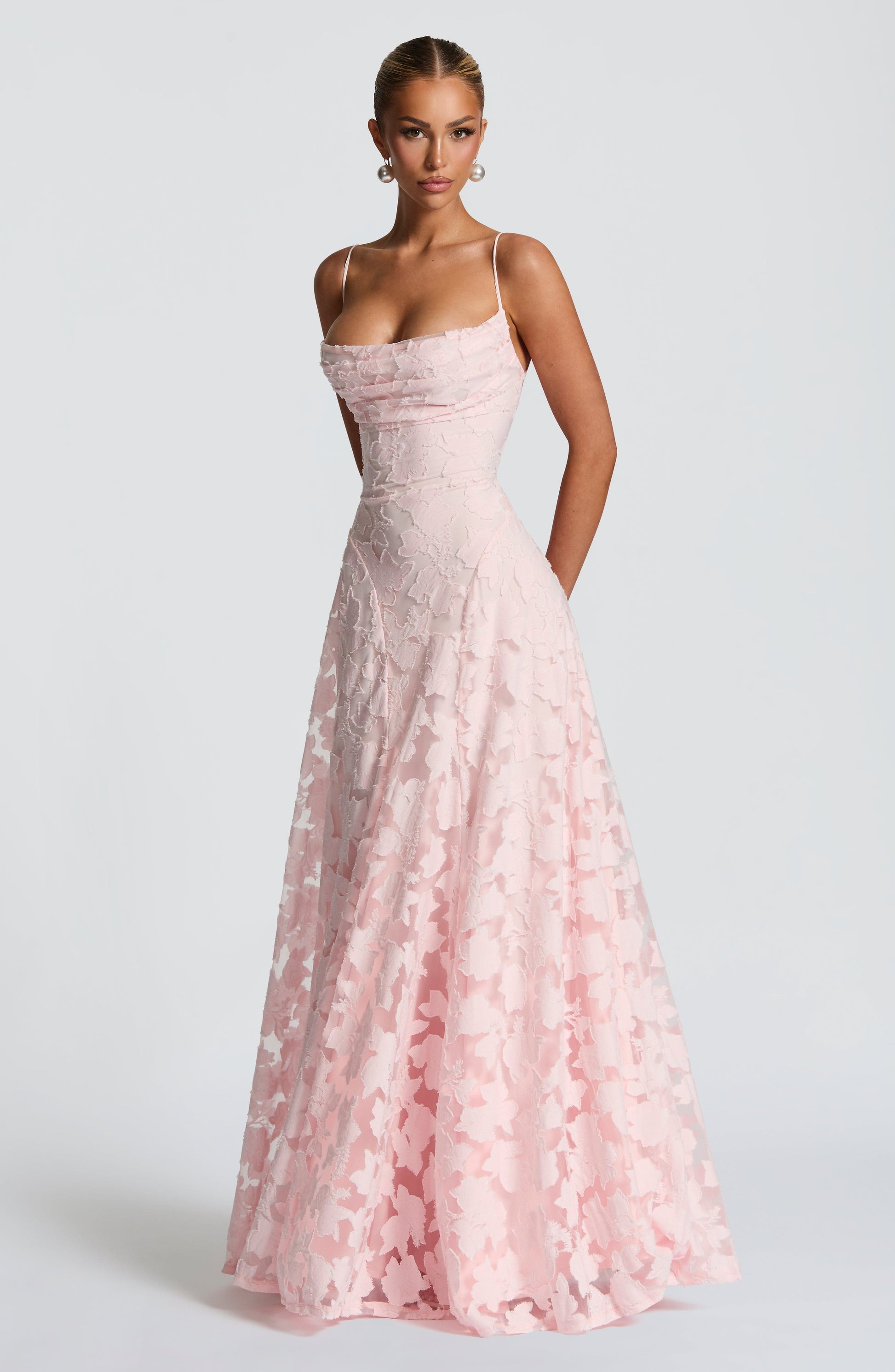 Abito Maxi Rosa Chic