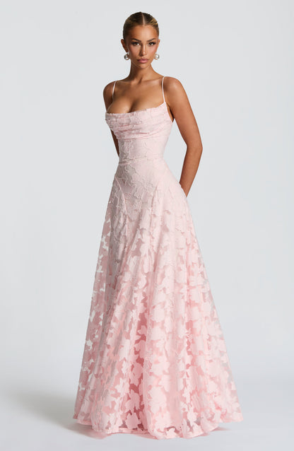 Abito Maxi Rosa Chic
