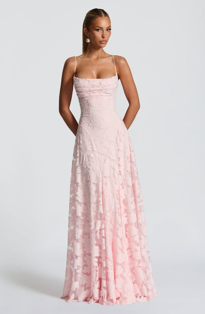 Abito Maxi Rosa Chic