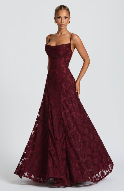 Abito Maxi Cherry Lacquer