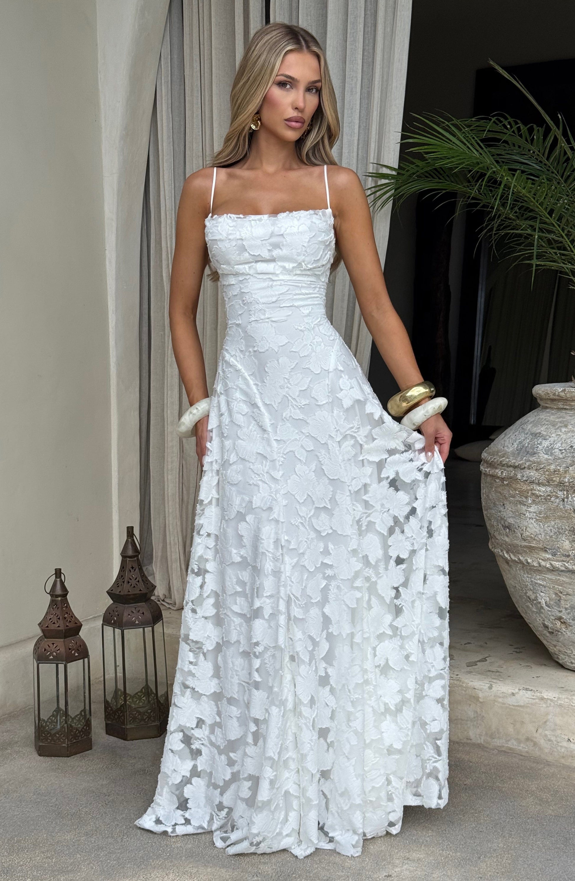 Abito Maxi Francis -Avorio