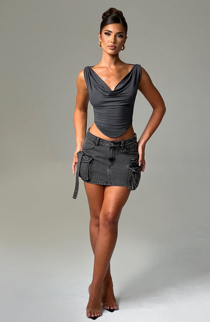 Top Femminile Franziska Nero