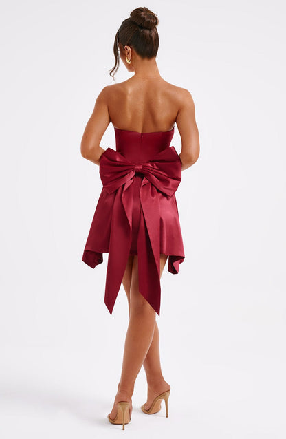 Abito Mini Freja Burgundy