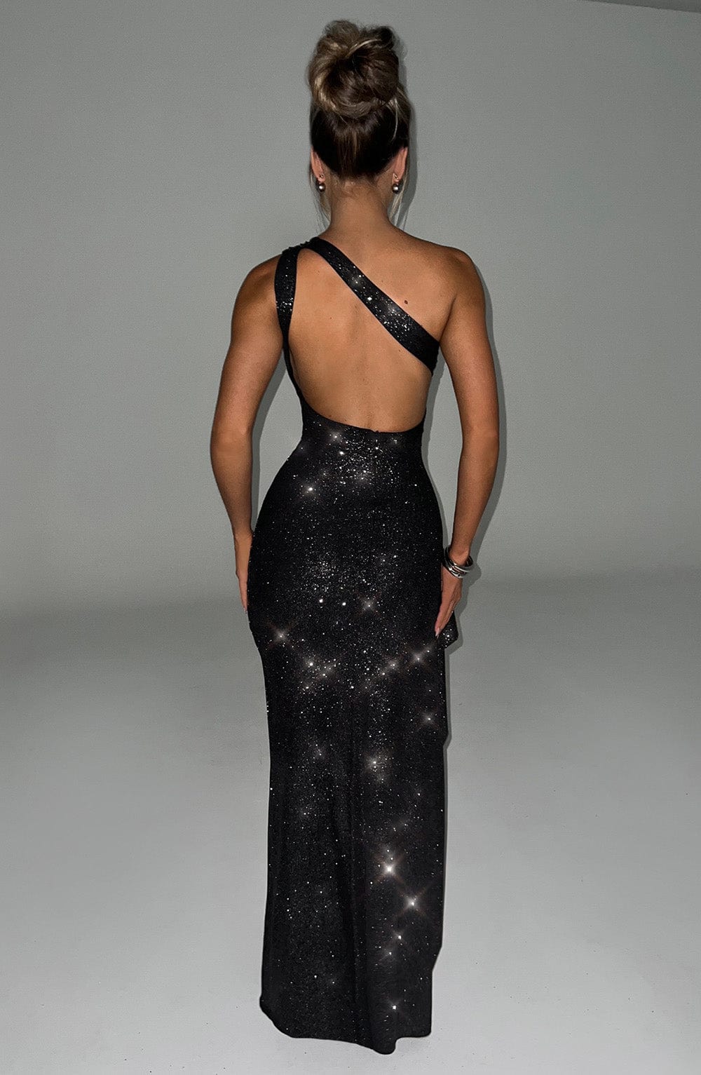 Abito da Sera Lungo - Black Sparkle