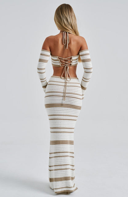 Gonna Maxi Georgia Beige