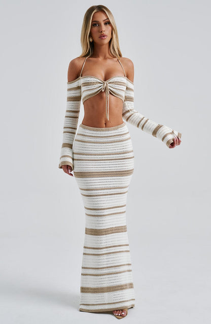Gonna Maxi Georgia Beige