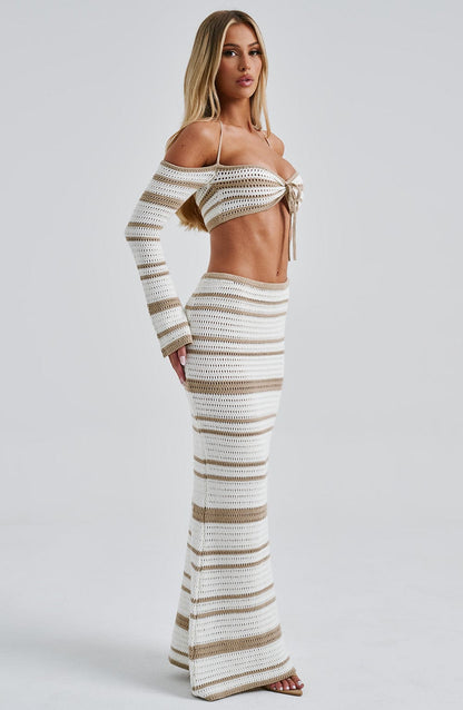 Gonna Maxi Georgia Beige