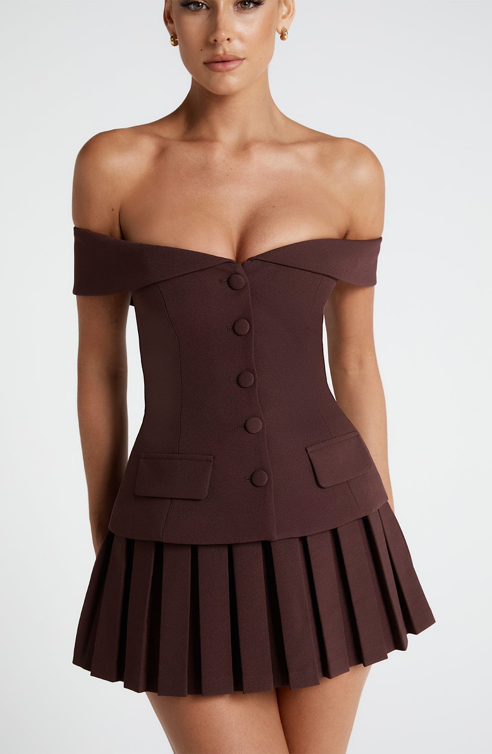 Gretchen Mini Gonna Plum Brown