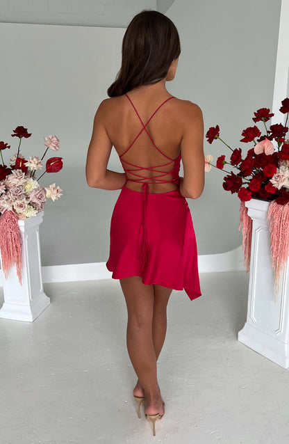 Abito Mini Rosso Donna