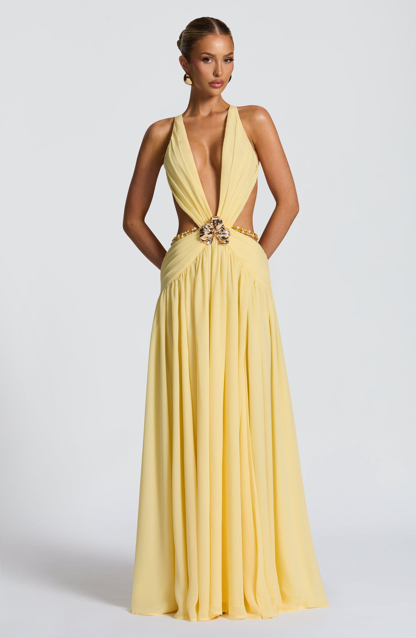 Essenza Maxi Dress - Lemon