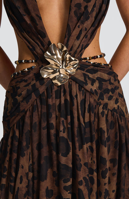 Essenza Maxi Dress - Leopard Print