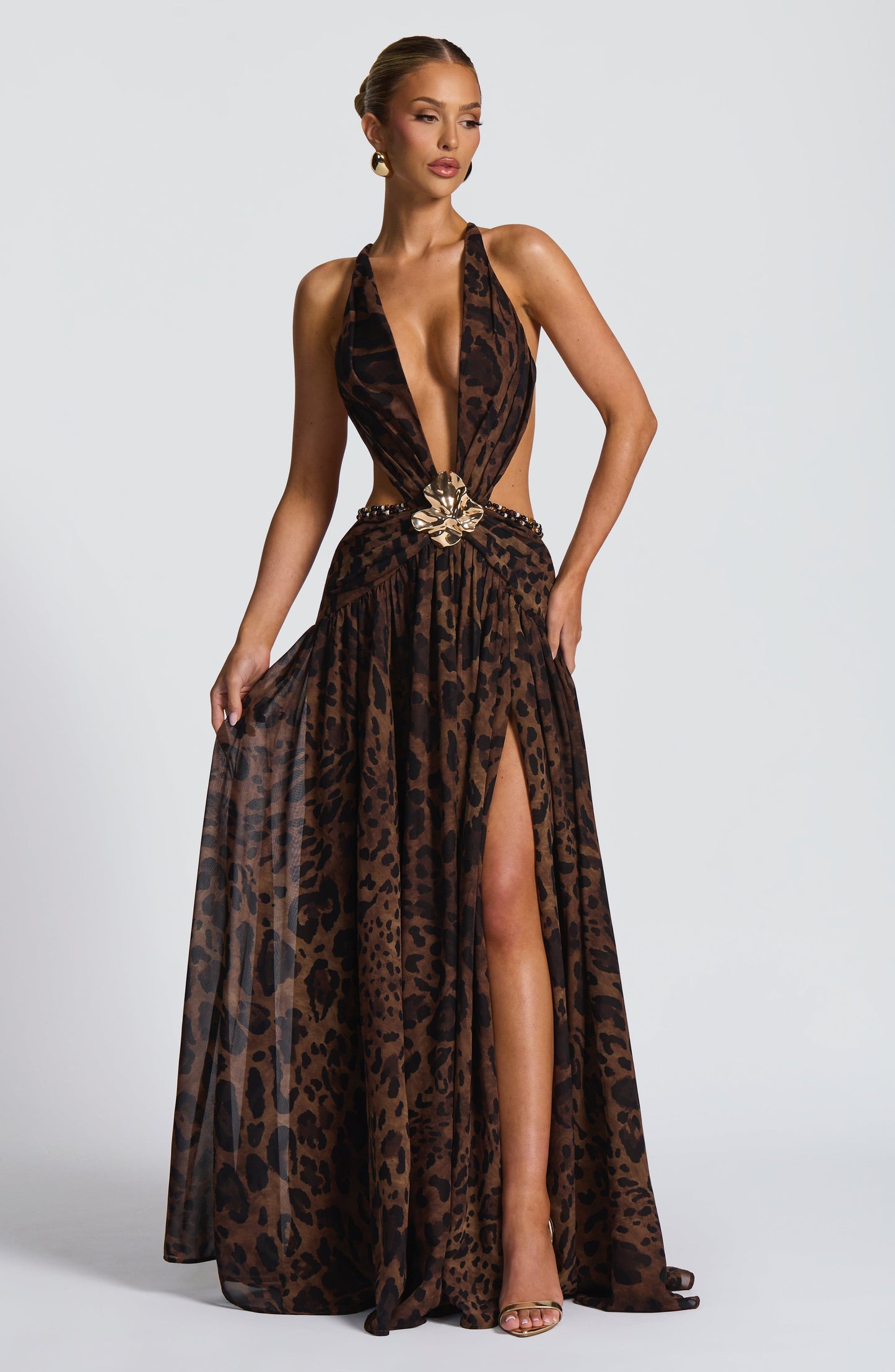 Essenza Maxi Dress - Leopard Print