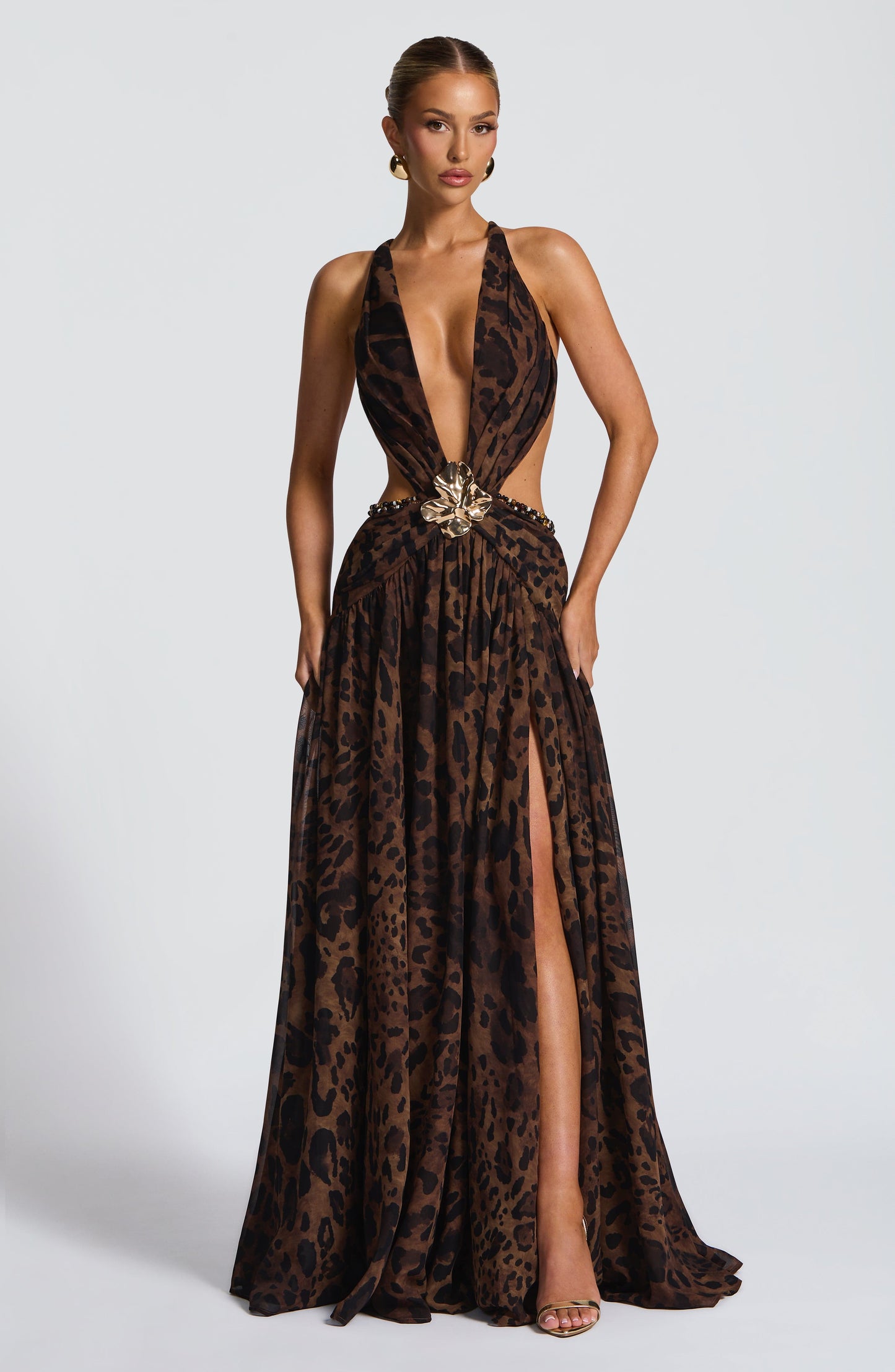 Essenza Maxi Dress - Leopard Print
