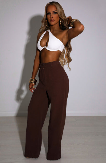 Pantaloni Jadae Cioccolato