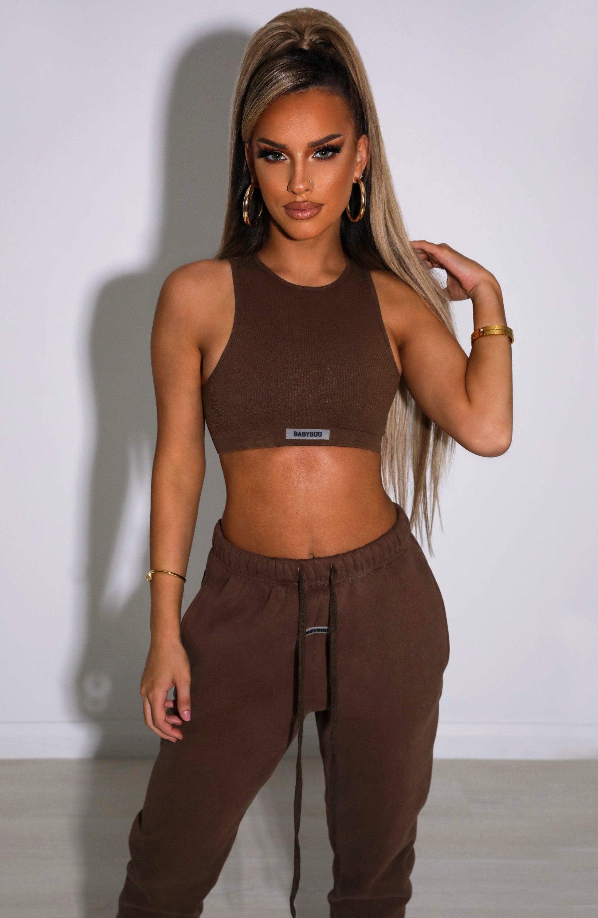 Top Crop di Lusso Cioccolato
