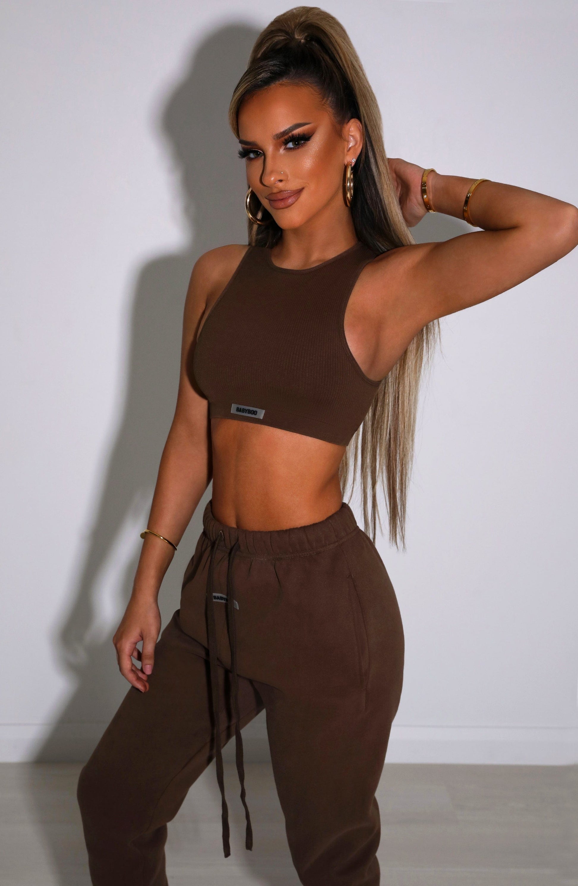Top Crop di Lusso Cioccolato