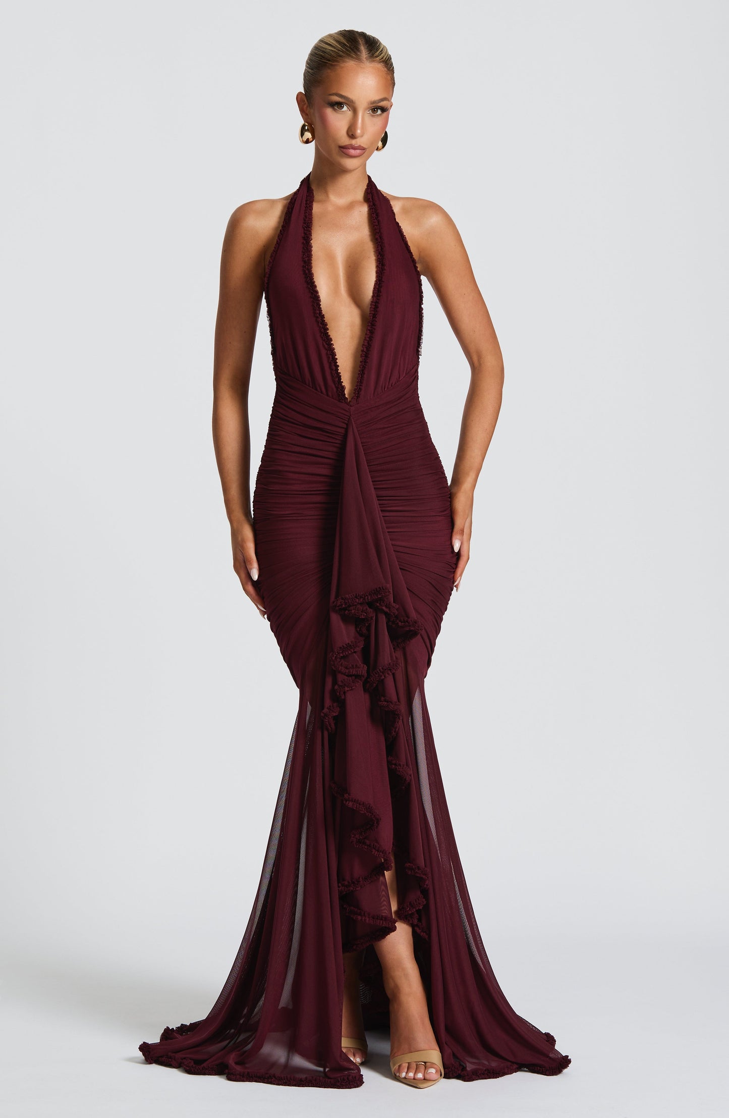 Abito Maxi Janessa - Cherry Lacquer