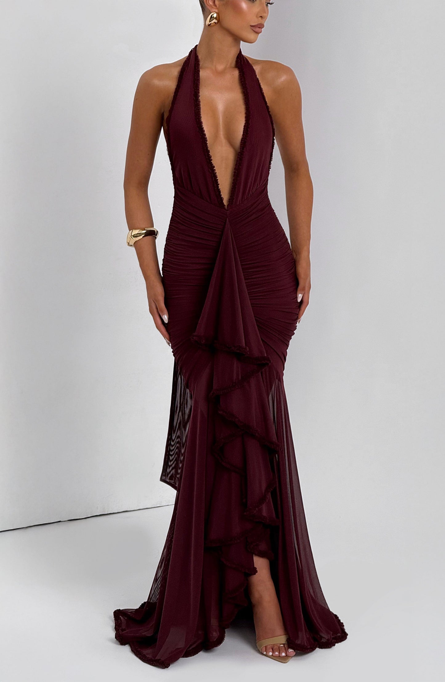 Abito Maxi Janessa - Cherry Lacquer