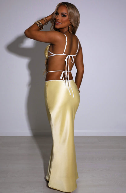 Gonna Maxi Limone Donna