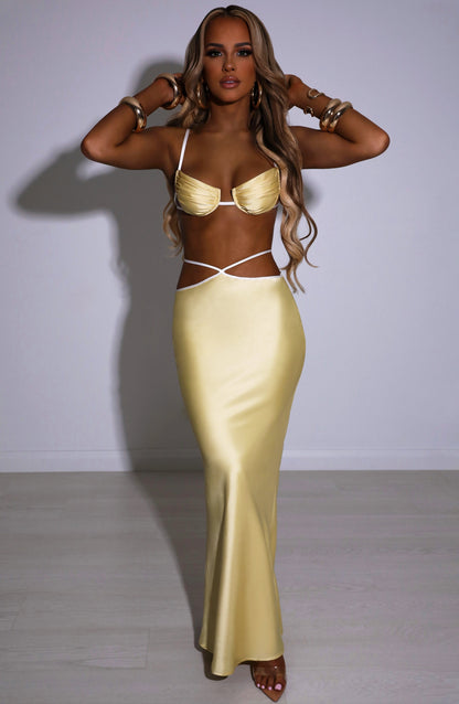 Gonna Maxi Limone Donna