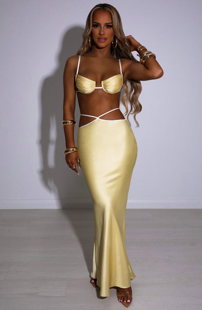 Gonna Maxi Limone Donna