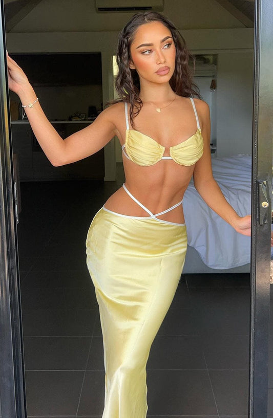 Gonna Maxi Limone Donna