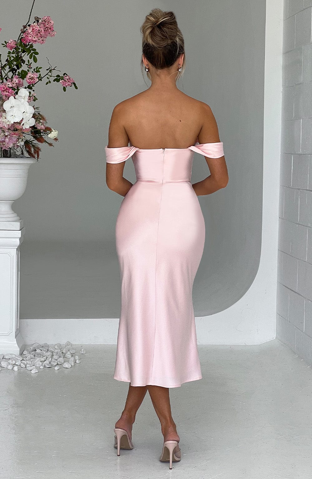 Abito da donna Jennifer Midi Rosa